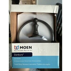 Moen Danbury DN6786ORB Towel Ring Oil Rubbed Bronze Bathroom Holder NIB